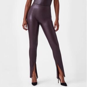 SPANX Dark Brown High-Waisted Leggings